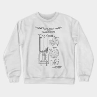 Early Television Patent Black Crewneck Sweatshirt